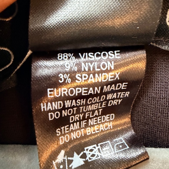 NY77 Design NWT Black Drawstring Midi Dress Size 6 (NY77 runs generous) - Picture 8 of 10